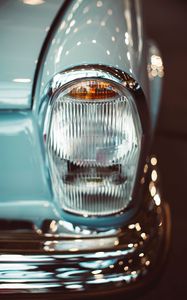 Preview wallpaper car, headlight, old, retro, vintage