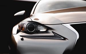 Preview wallpaper car, headlight, optics, front view, closeup