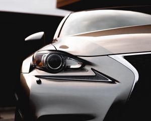 Preview wallpaper car, headlight, optics, front view, closeup