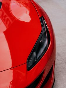 Preview wallpaper car, headlight, red, bumper