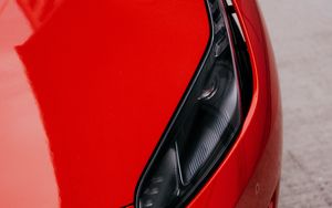 Preview wallpaper car, headlight, red, bumper