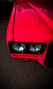 Preview wallpaper car, headlight, red