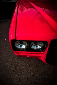 Preview wallpaper car, headlight, red