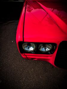 Preview wallpaper car, headlight, red