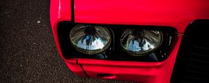 Preview wallpaper car, headlight, red