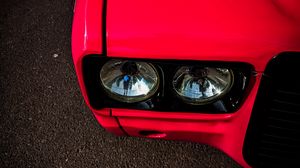 Preview wallpaper car, headlight, red