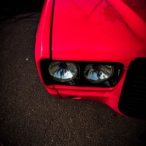 Preview wallpaper car, headlight, red