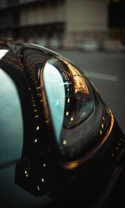 Preview wallpaper car, headlight, reflection, glare