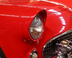 Preview wallpaper car, headlight, retro