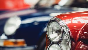 Preview wallpaper car, headlight, retro, bumper