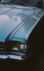 Preview wallpaper car, headlight, retro, old