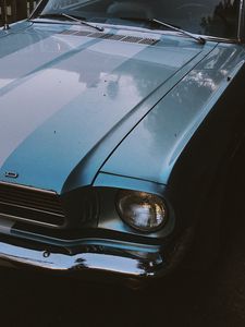 Preview wallpaper car, headlight, retro, old