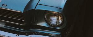 Preview wallpaper car, headlight, retro, old