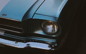 Preview wallpaper car, headlight, retro, old