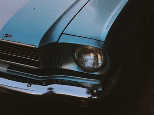 Preview wallpaper car, headlight, retro, old