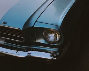 Preview wallpaper car, headlight, retro, old