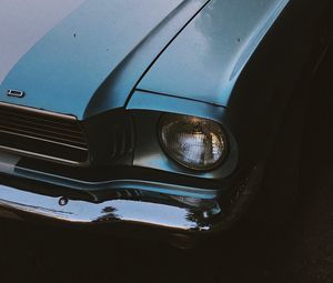 Preview wallpaper car, headlight, retro, old