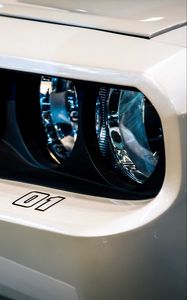 Preview wallpaper car, headlight, white