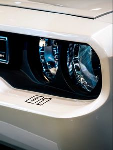 Preview wallpaper car, headlight, white