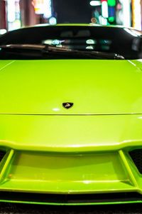 Preview wallpaper car, headlights, lamborghini