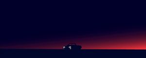 Preview wallpaper car, horizon, art, dark