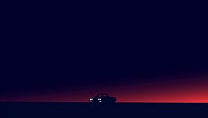 Preview wallpaper car, horizon, art, dark