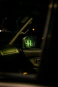 Preview wallpaper car, interior, mirror, glow