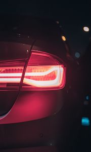 Preview wallpaper car, lantern, lights, red