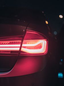 Preview wallpaper car, lantern, lights, red