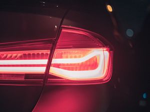 Preview wallpaper car, lantern, lights, red
