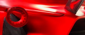 Preview wallpaper car, lantern, red, optics, closeup