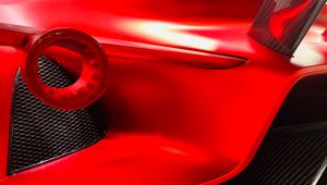 Preview wallpaper car, lantern, red, optics, closeup