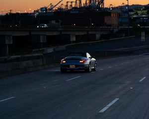 Preview wallpaper car, movement, road