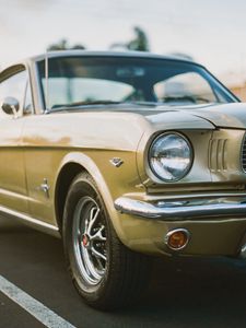 Preview wallpaper car, old, retro, vintage, brown