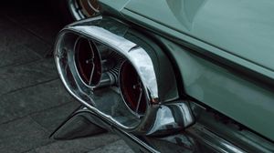 Preview wallpaper car, old, retro, vintage, taillight, chrome