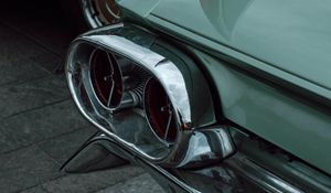 Preview wallpaper car, old, retro, vintage, taillight, chrome