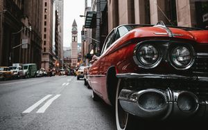 Wallpaper car, city, street, front view hd, picture, image