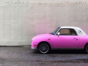 Preview wallpaper car, pink, wheel