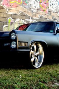 Preview wallpaper car, pontiac, muscle, black, tuning