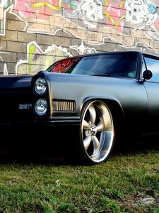 Preview wallpaper car, pontiac, muscle, black, tuning