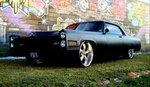 Preview wallpaper car, pontiac, muscle, black, tuning