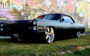 Preview wallpaper car, pontiac, muscle, black, tuning