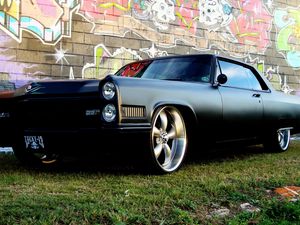 Preview wallpaper car, pontiac, muscle, black, tuning