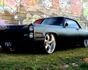 Preview wallpaper car, pontiac, muscle, black, tuning