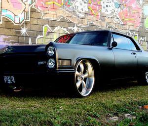 Preview wallpaper car, pontiac, muscle, black, tuning