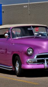 Preview wallpaper car, purple, retro