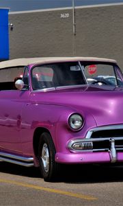 Preview wallpaper car, purple, retro