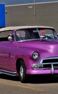 Preview wallpaper car, purple, retro