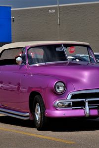 Preview wallpaper car, purple, retro