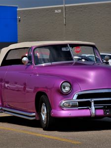 Preview wallpaper car, purple, retro